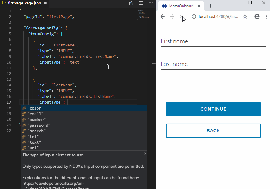 dynamic form configuration